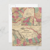 Neder-Canada en New Brunswick Upper Canada Briefkaart (Voorkant / Achterkant)