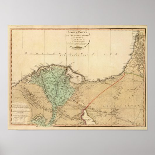 Neder-Egypte, Palestina Poster (Voorkant)