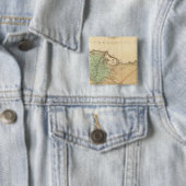 Neder-Egypte, Palestina Vierkante Button 5,1 Cm (In situ)