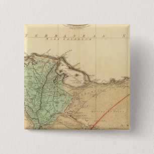 Neder-Egypte, Palestina Vierkante Button 5,1 Cm