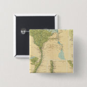 Neder-Egypte Vierkante Button 5,1 Cm (Voorkant /achterkant)