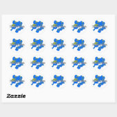 Neder-Oostenrijk Ronde Sticker (Vel)