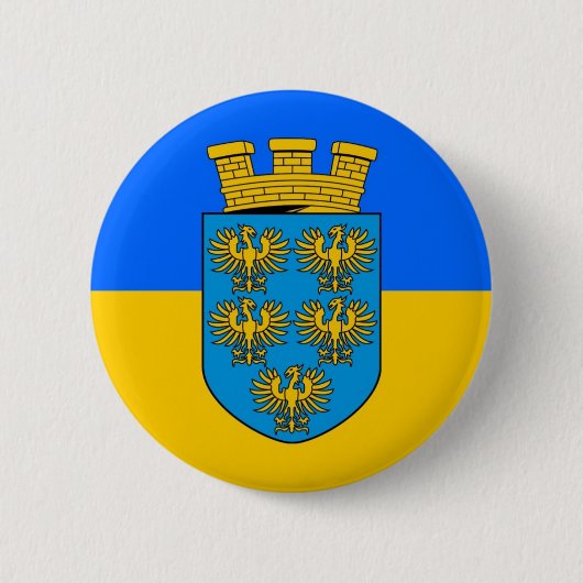 Neder-Oostenrijkse vlag Ronde Button 5,7 Cm (Voorkant)