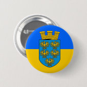 Neder-Oostenrijkse vlag Ronde Button 5,7 Cm (Voorkant /achterkant)