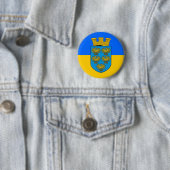 Neder-Oostenrijkse vlag Ronde Button 5,7 Cm (In situ)