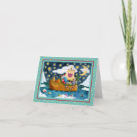 NEDERCH SHOE SANTA SHIP, ICEBERGS, WHALE, TEDDY BE