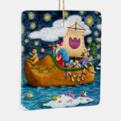 NEDERCH SHOE SANTA SHIP, ICEBERGS, WHALE, TEDDY BE KERAMISCH ORNAMENT (Rechts)