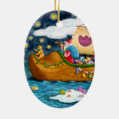 NEDERCH SHOE SANTA SHIP, ICEBERGS, WHALE, TEDDY BE KERAMISCH ORNAMENT (Achterkant)
