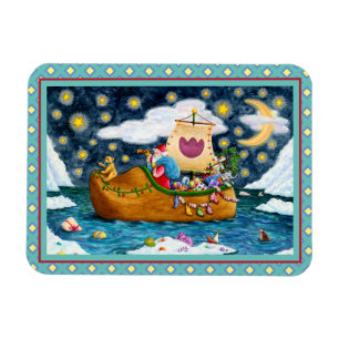 NEDERCH SHOE SANTA SHIP, ICEBERGS, WHALE, TEDDY BE MAGNEET