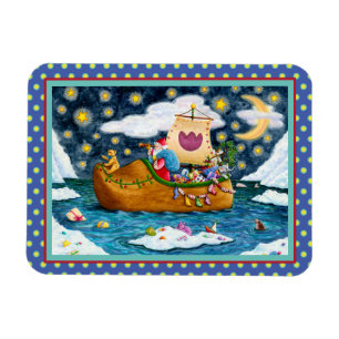 NEDERCH SHOE SANTA SHIP, ICEBERGS, WHALE, TEDDY BE MAGNEET