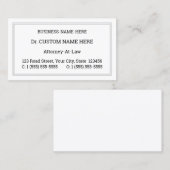 nederig, eenvoudig juridisch Visitekaartje (Voorkant / Achterkant)