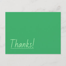 Nederige, Minimalistische "Dank je!" Briefkaart