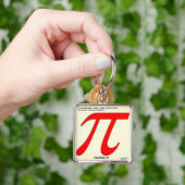Nederige Pi R Vierkant Grappig Sleutelhanger (Hand)