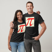 Nederige Pi R Vierkant Grappig T-shirt (Unisex)