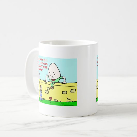 nederige verzekering koffiemok (Voorkant links)