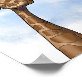 Nederiginge Giraffe Cartoon Poster (Hoek)