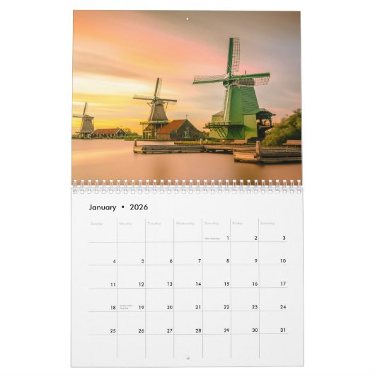 Nederland 2025 kalender (Jan 2026)