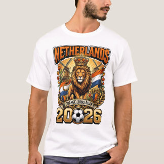 Nederland 2026 Persoonlijke Voetbal Fan T-Shirt