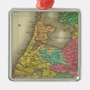 Nederland 2 metalen ornament