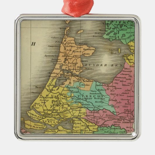 Nederland 2 metalen ornament (Voorkant)