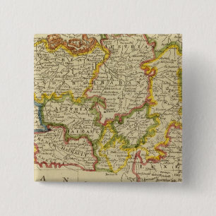 Nederland 2 vierkante button 5,1 cm
