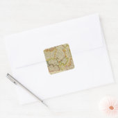Nederland 2 vierkante sticker (Envelop)