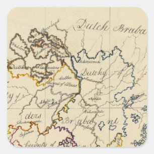 Nederland 3 vierkante sticker