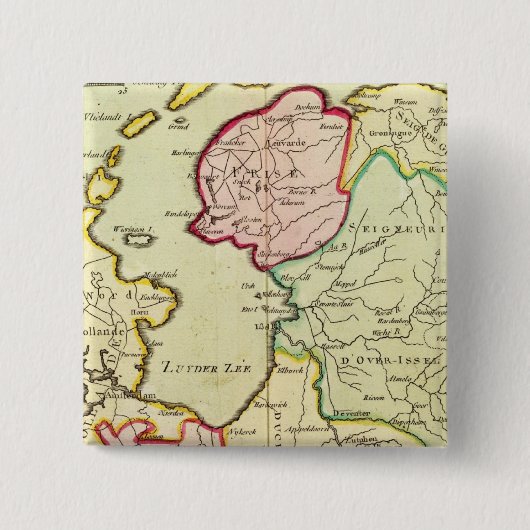 Nederland 4 vierkante button 5,1 cm (Voorkant)