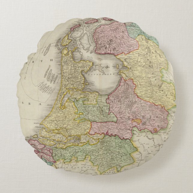 Nederland 5 rond kussen (Voorkant)