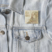 Nederland 9 vierkante button 5,1 cm (In situ)