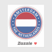 Nederland, Amsterdam Sticker (Vel)