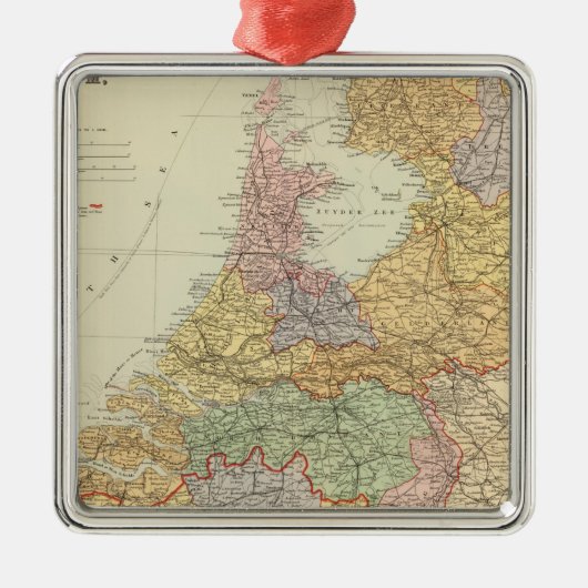 Nederland, België 2 Metalen Ornament (Voorkant)