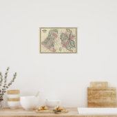 Nederland, België en Zwitserland Poster (Keuken)