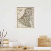 Nederland, België, Luxemburg Poster (Keuken)