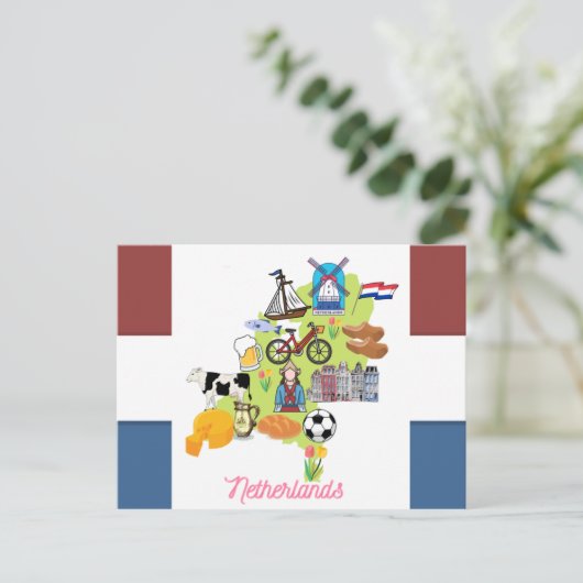 Nederland Briefkaart (Staand voorkant)