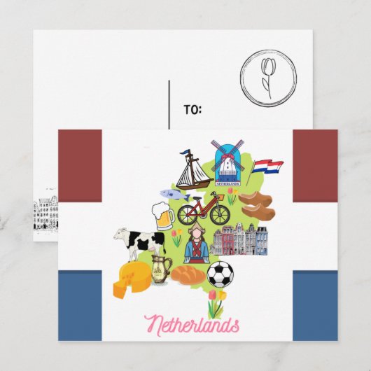 Nederland Briefkaart (Voorkant / Achterkant)