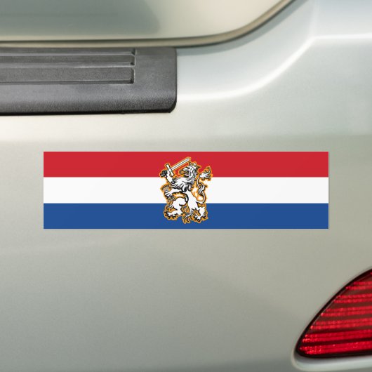 Nederland Bumpersticker (Op auto)