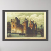 -Nederland Castle Book Page Illustration Poster (Voorkant)