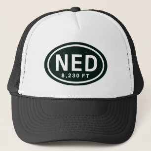 Nederland CO 8,230 FT Elevation NED Hat Trucker Pet
