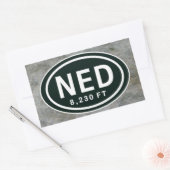 Nederland CO 8,230 FT Hoogte NED Stickers (Envelop)