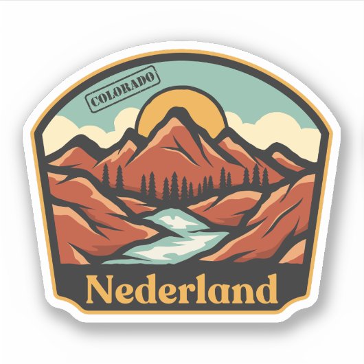 Nederland, Colorado Sticker (Voorkant)