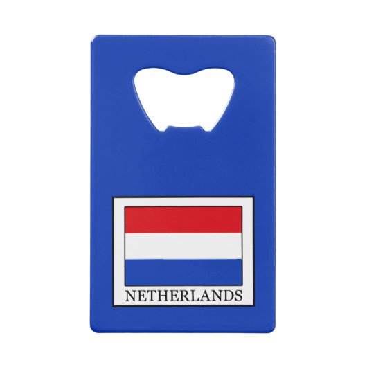 Nederland Creditkaart Flessenopener (Voorkant)