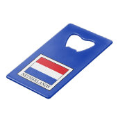 Nederland Creditkaart Flessenopener (Voorkant Gekanteld)