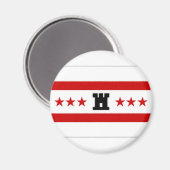 Nederland Drentse vlag Magneet (Voorkant / Achterkant)