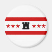 Nederland Drentse vlag Magneet (Voorkant)