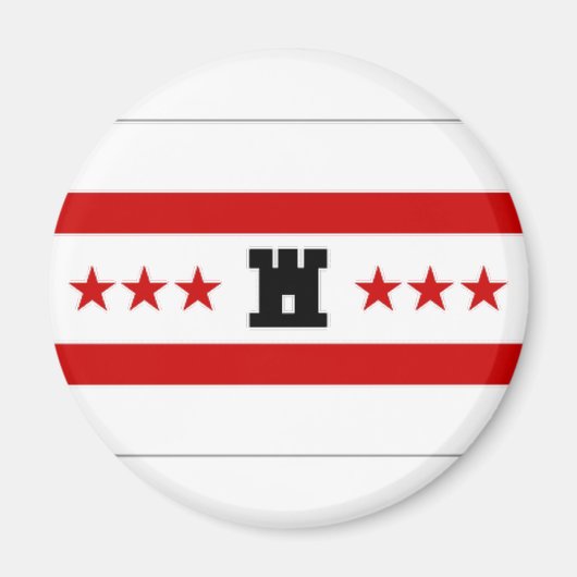 Nederland Drentse vlag Magneet (Voorkant)