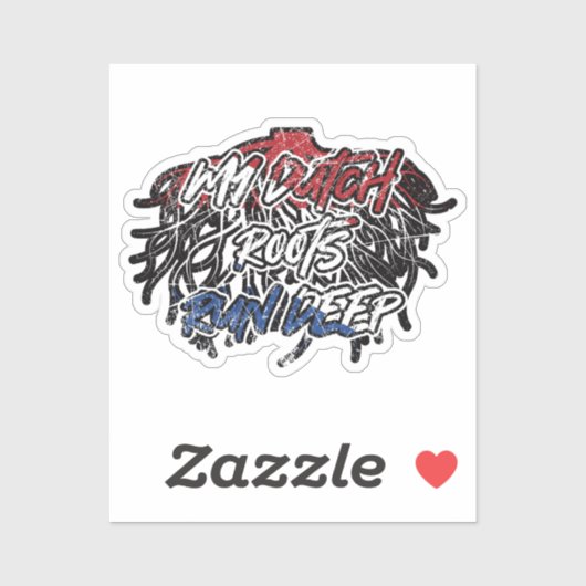 Nederland Dutch Roots Heritage Pride Sticker (Vel)