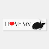 Nederland Dwarf Rabbit Bumpersticker (Voorkant)