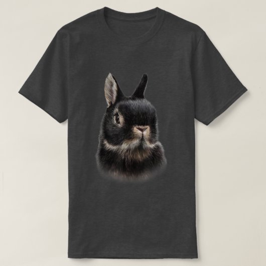 , Nederland Dwarf Rabbit Bust, Cute Bunny T-shirt (Design voorkant)