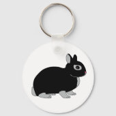 Nederland Dwarf Rabbit Sleutelhanger (Voorkant)